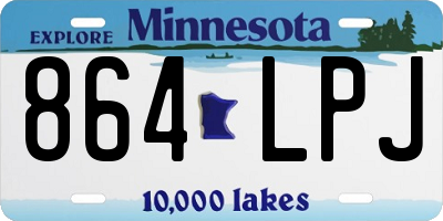 MN license plate 864LPJ