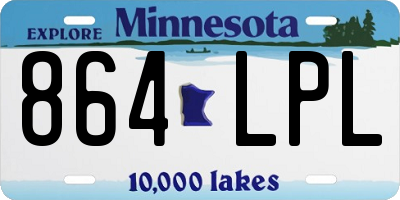 MN license plate 864LPL