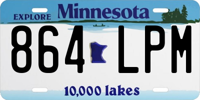 MN license plate 864LPM