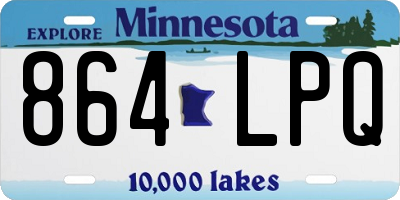 MN license plate 864LPQ