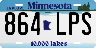 MN license plate 864LPS