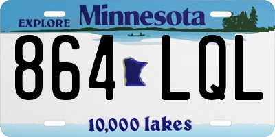 MN license plate 864LQL