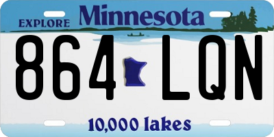 MN license plate 864LQN