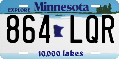 MN license plate 864LQR