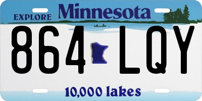 MN license plate 864LQY