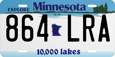 MN license plate 864LRA