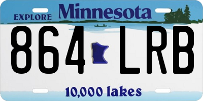 MN license plate 864LRB