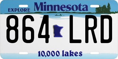 MN license plate 864LRD
