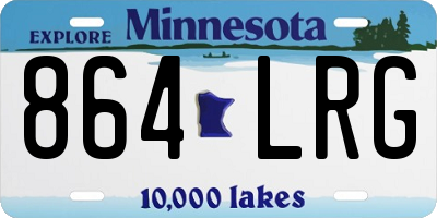 MN license plate 864LRG