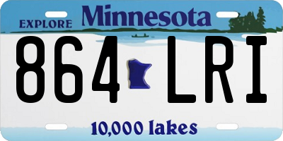 MN license plate 864LRI