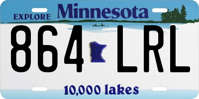 MN license plate 864LRL