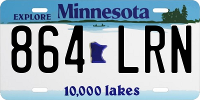 MN license plate 864LRN