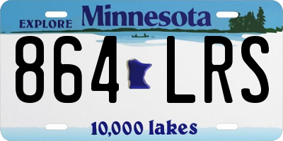 MN license plate 864LRS