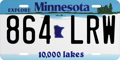 MN license plate 864LRW