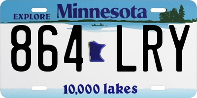 MN license plate 864LRY
