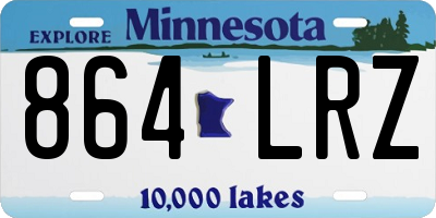 MN license plate 864LRZ