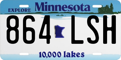 MN license plate 864LSH