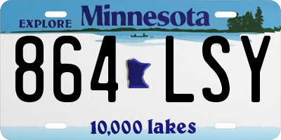 MN license plate 864LSY