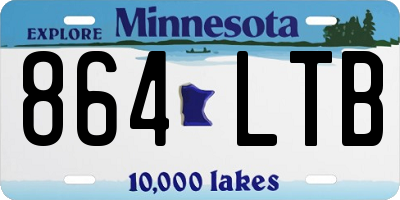 MN license plate 864LTB