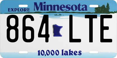MN license plate 864LTE