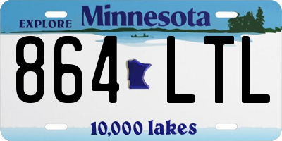 MN license plate 864LTL