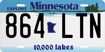 MN license plate 864LTN