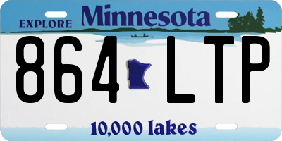 MN license plate 864LTP