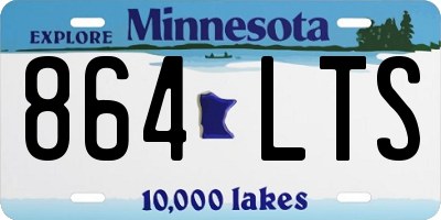 MN license plate 864LTS