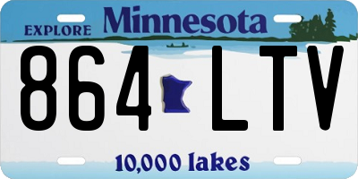 MN license plate 864LTV