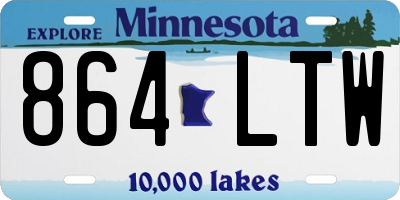 MN license plate 864LTW