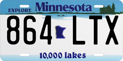 MN license plate 864LTX