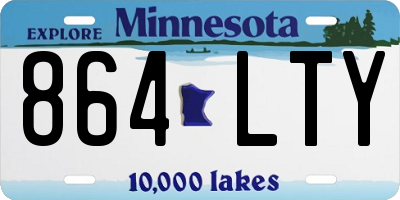 MN license plate 864LTY