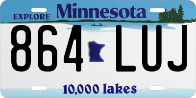 MN license plate 864LUJ