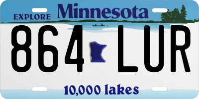 MN license plate 864LUR