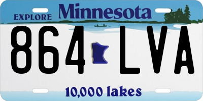 MN license plate 864LVA