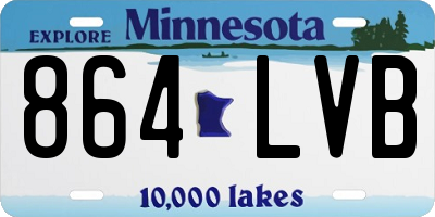 MN license plate 864LVB