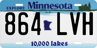 MN license plate 864LVH