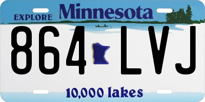 MN license plate 864LVJ