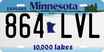 MN license plate 864LVL
