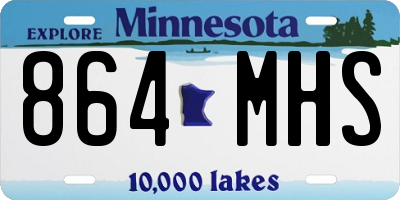 MN license plate 864MHS