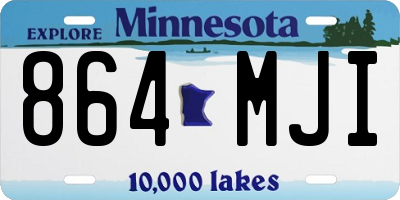 MN license plate 864MJI
