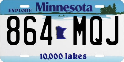 MN license plate 864MQJ