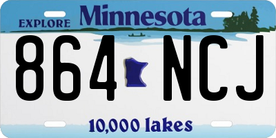 MN license plate 864NCJ