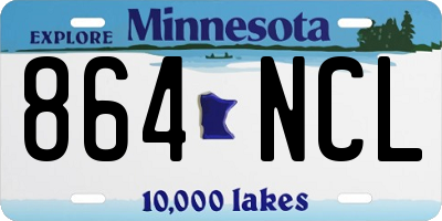 MN license plate 864NCL