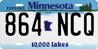 MN license plate 864NCQ