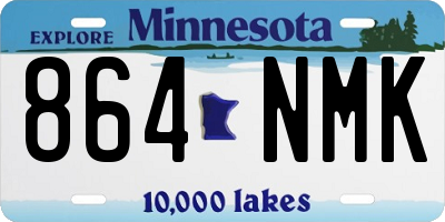 MN license plate 864NMK