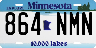 MN license plate 864NMN
