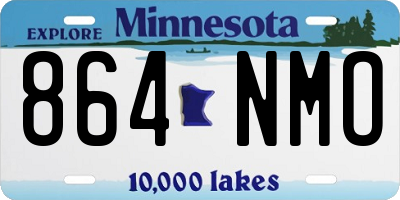 MN license plate 864NMO