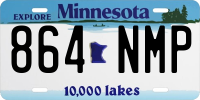 MN license plate 864NMP