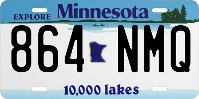 MN license plate 864NMQ